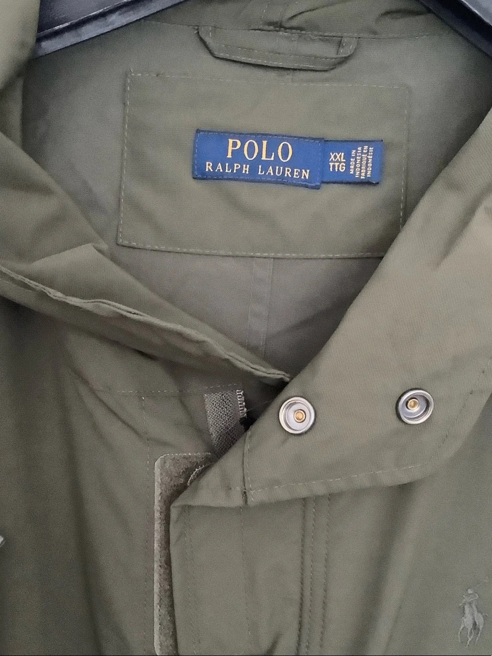 Polo by Ralph Lauren Olive Green Hooded Rain Jacket